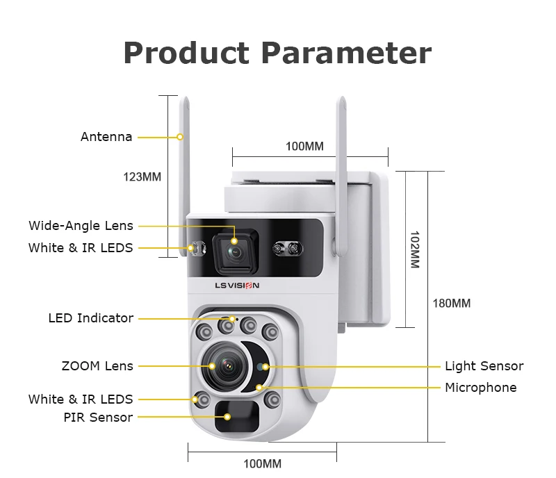 6K 4G SIM Solar Camera 60X ZOOM WiFi Security Cameras Outdoor Surveillance Cam P
