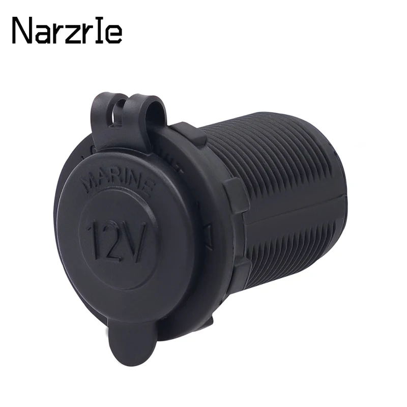 12v Waterproof Car Cigarette Lighter Socket Auto Boat Motorcycle ...