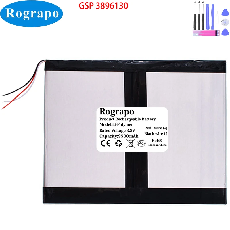 New 3.8V 9500mAh Ulive mt-100 GSP 3896130 GSP3896130 Tablet PC Battery