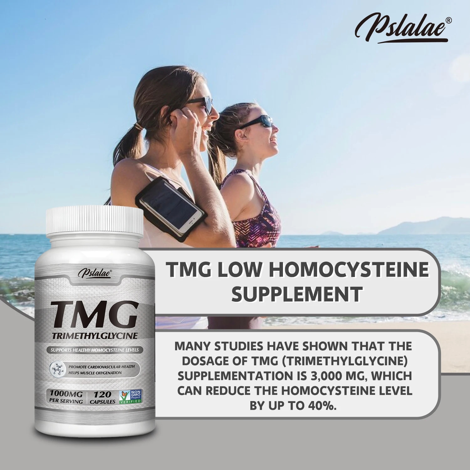 TMG Trimethylglycine Promotes Cardiovascular Health Helps Muscle Oxidation Delays Aging Betaine Supplement