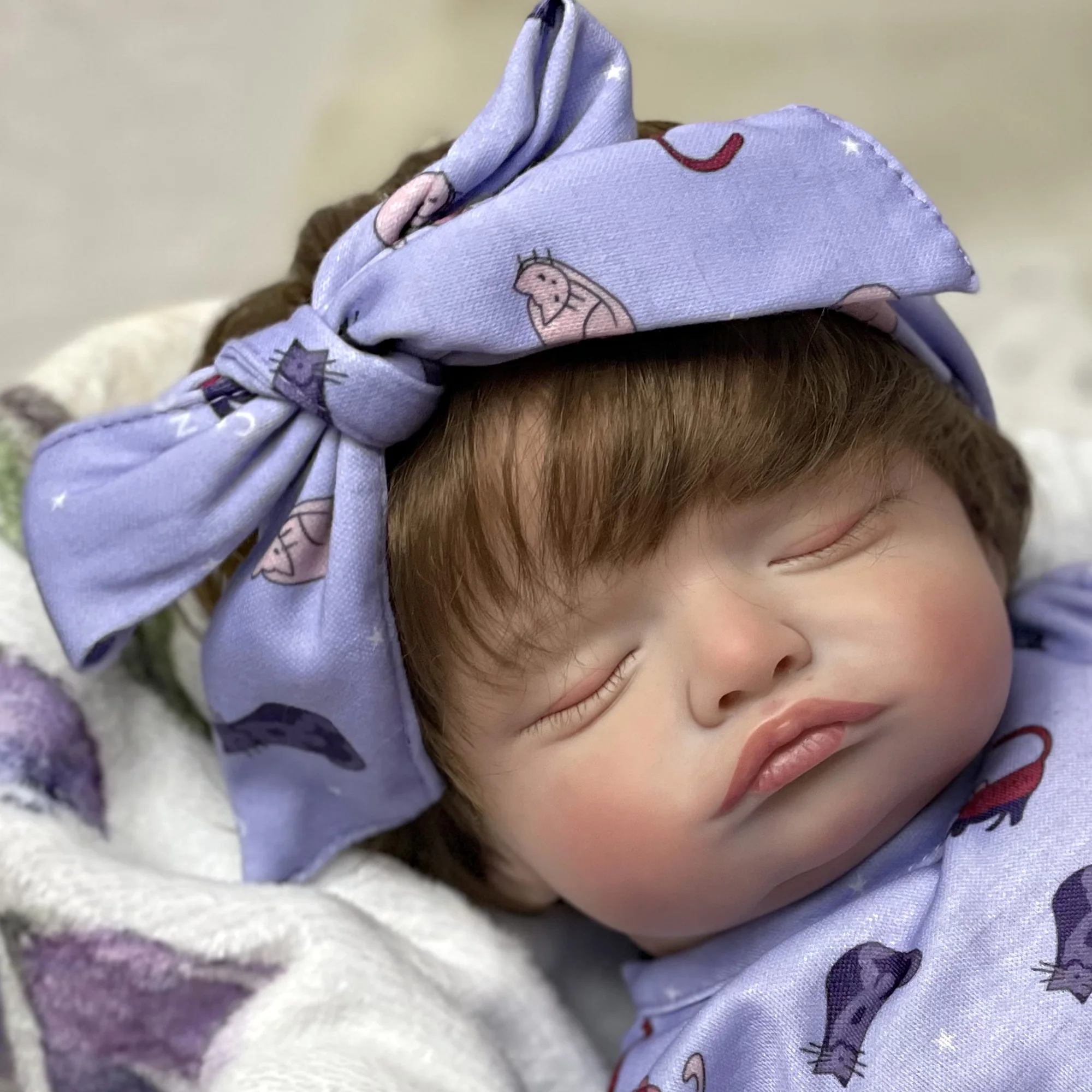 18" Cute Sleeping Reborn Doll Rosalie Newborn Baby Dolls Bebê Reborn Menina  Boneca Renascida - AliExpress