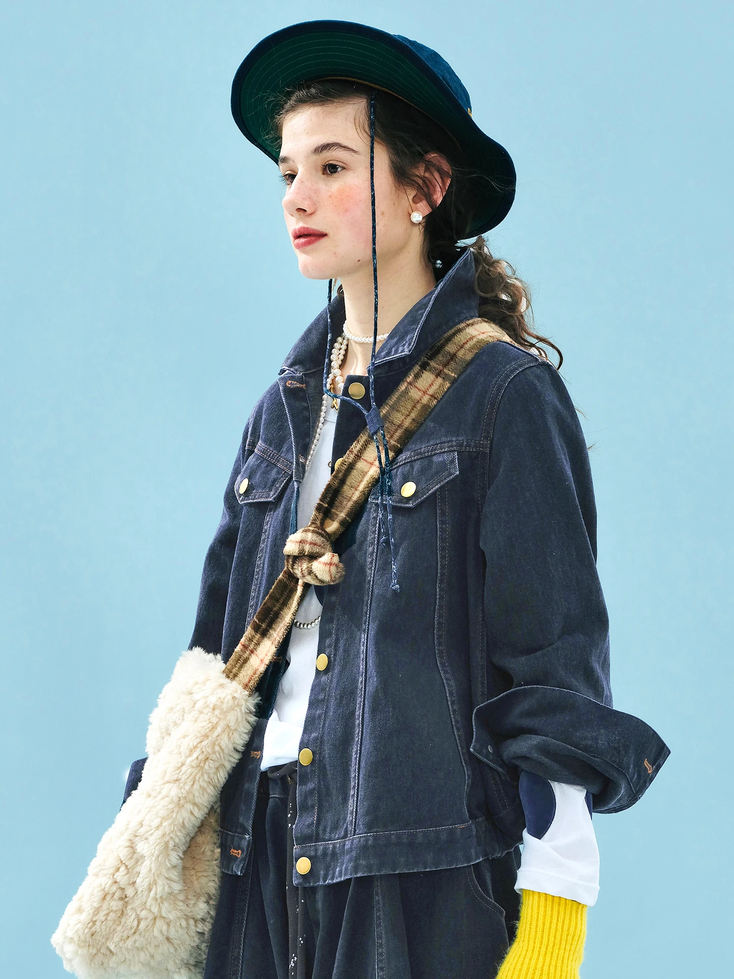 imakokoni 2025 autumn pure cotton washed casual lapel long-sleeve