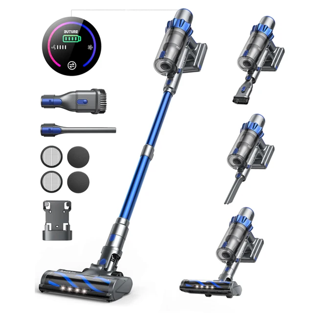BUTURE 500W 48KPA Handheld Wireless Cordless Cleaner Vacuum Up to 55 Mins Runtime Anti-Winding Brush and 1.5L Large Dust Cup 1