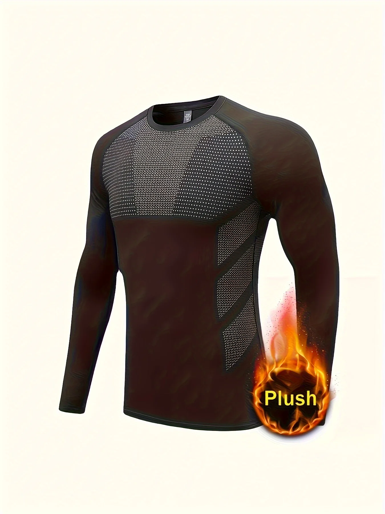 Men's Compression Shirt – Thermal Fitness Apparel Long Sleeve Cycling Top