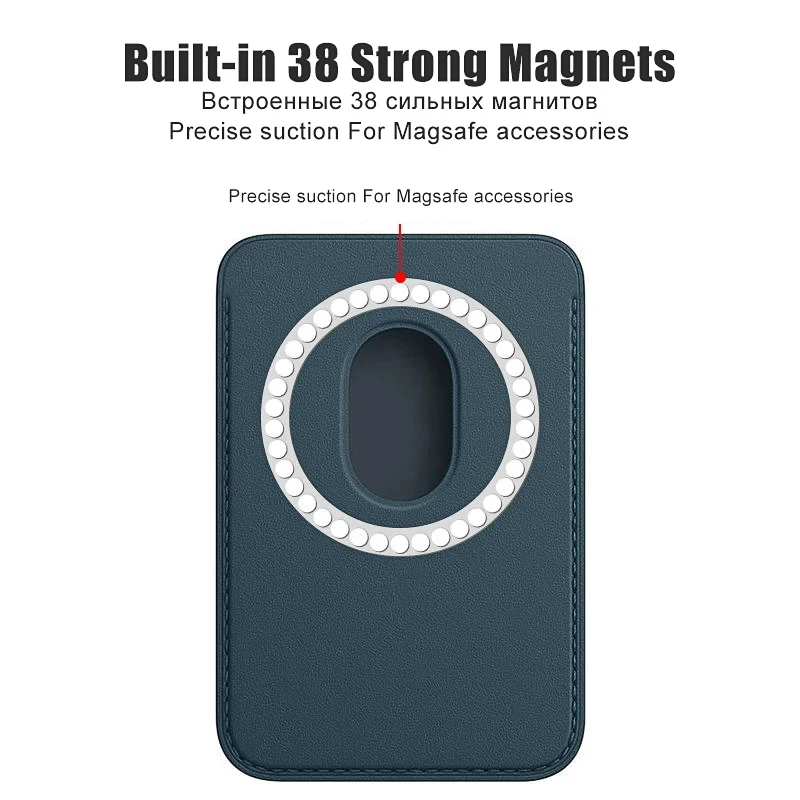 Luxury Leather Wallet For Magsafe Magnetic For Apple iPhone 15 14 13 12 11 Pro Max Plus Phone Card Bag Holder Phone Accessories 5