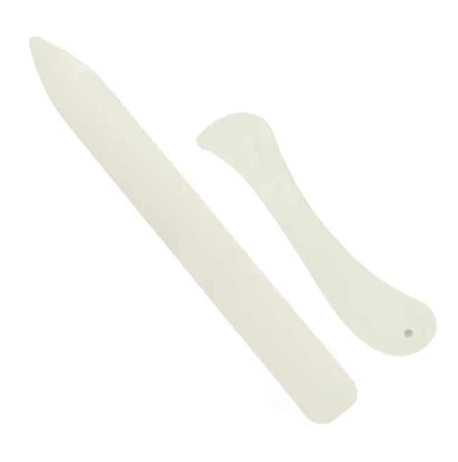 2pcs/lot Plastic Bone Folder Creaser Scoring DIY Bookbinding Leather Crafts Card Making Folding Paper Handmade Burnishing Tools