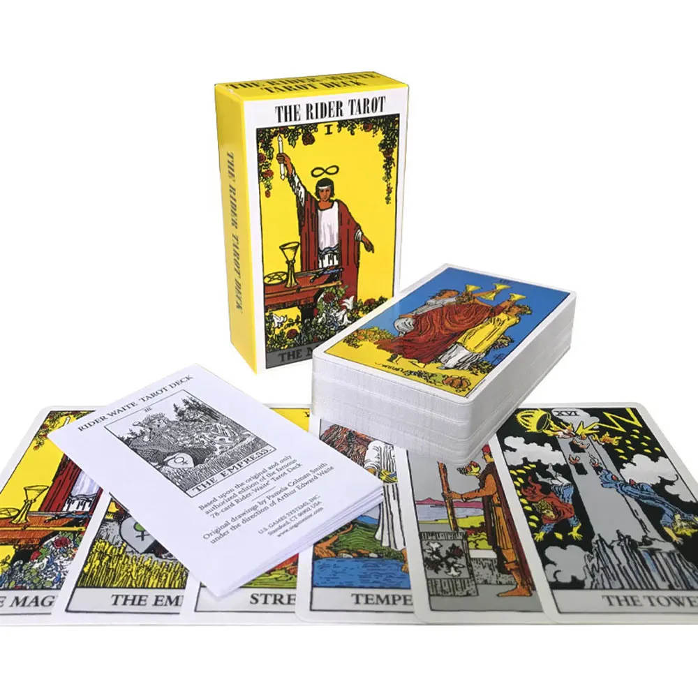 Card Games Tarot Cards Angel Oracle Cards The Rider Tarot Oracle Card Leisure Divination Party Card Game Tarot 78 Deck Brochure Guide