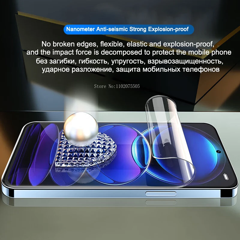 Premium Hydrogel Screen Protector Set - Full Coverage, Soft, Durable Film (3-Pack)