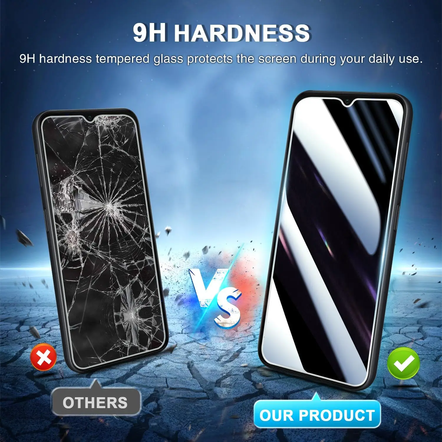 Tempered Glass Screen Protector for Samsung Galaxy - 1-4 Pack