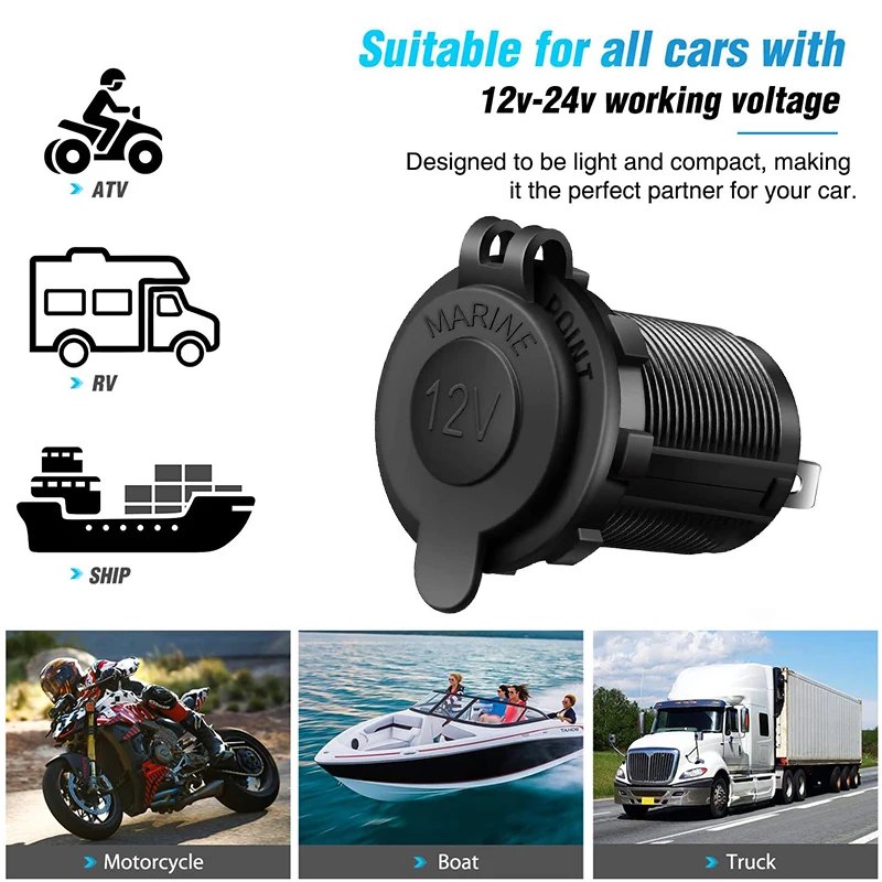 Universal Waterproof Power Socket Adapter
