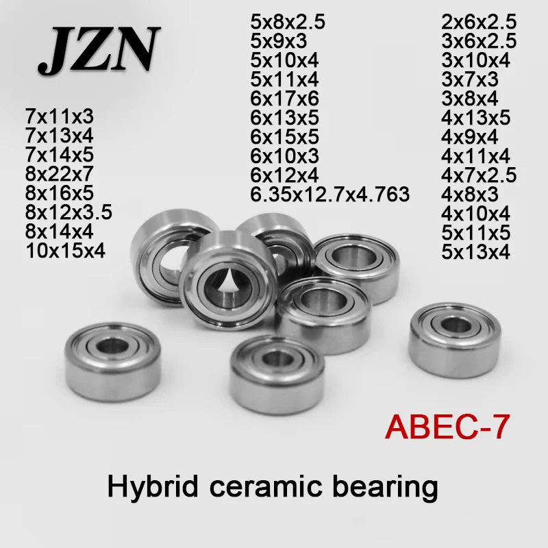 Hybrid ceramic ball fishing reel bearing 3x10x4 5x11x4 5x10x4 3x6x2.5 5x9x3  6.35x12.7x4.763 8x22x7 8x16x5 mm Luya mini bearings - AliExpress 13