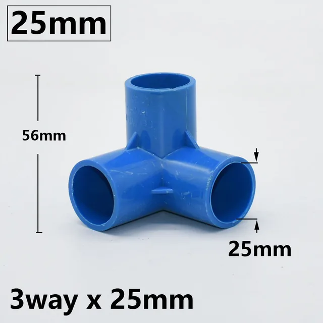 Belső Átmérő 20/25/32/50 Mm Pvc Csatlakozó 3/4/5-Utas Háromdimenziós Vízellátó Csőszerelvények Egyenlő Műanyag Csatlakozók - Image 3