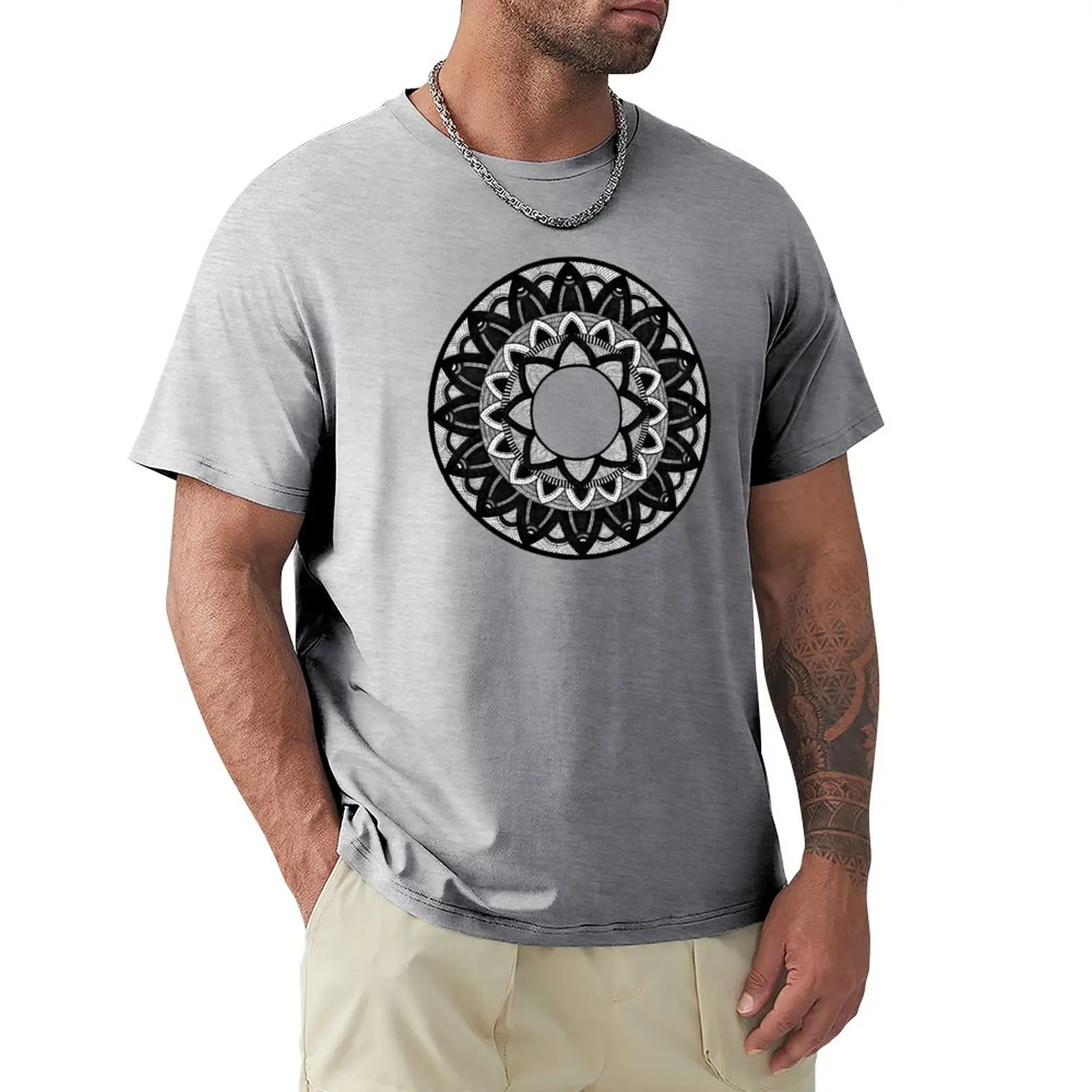 

Mandala sunflower T-Shirt tops funnys men t shirts