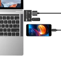 USB Hub Adapter USB Splitter USB 2.0 HUB Converter USB Male To Twin Charger Interface Female for Huawei Xiaomi Macbook Pro 2