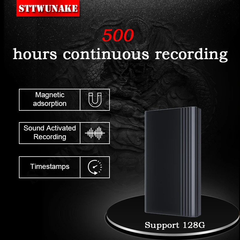 

Mini voice activated recorder 500hours digital recording device professional sound dictaphone Listening audio micro record small