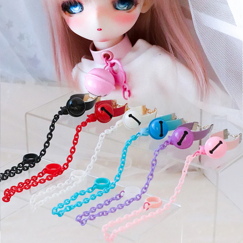 

D04-A647 handmade toy 1/3 uncle DD 1/4 MDD MSD Doll BJD/SD doll Accessories Color bell collar traction rope 1pcs