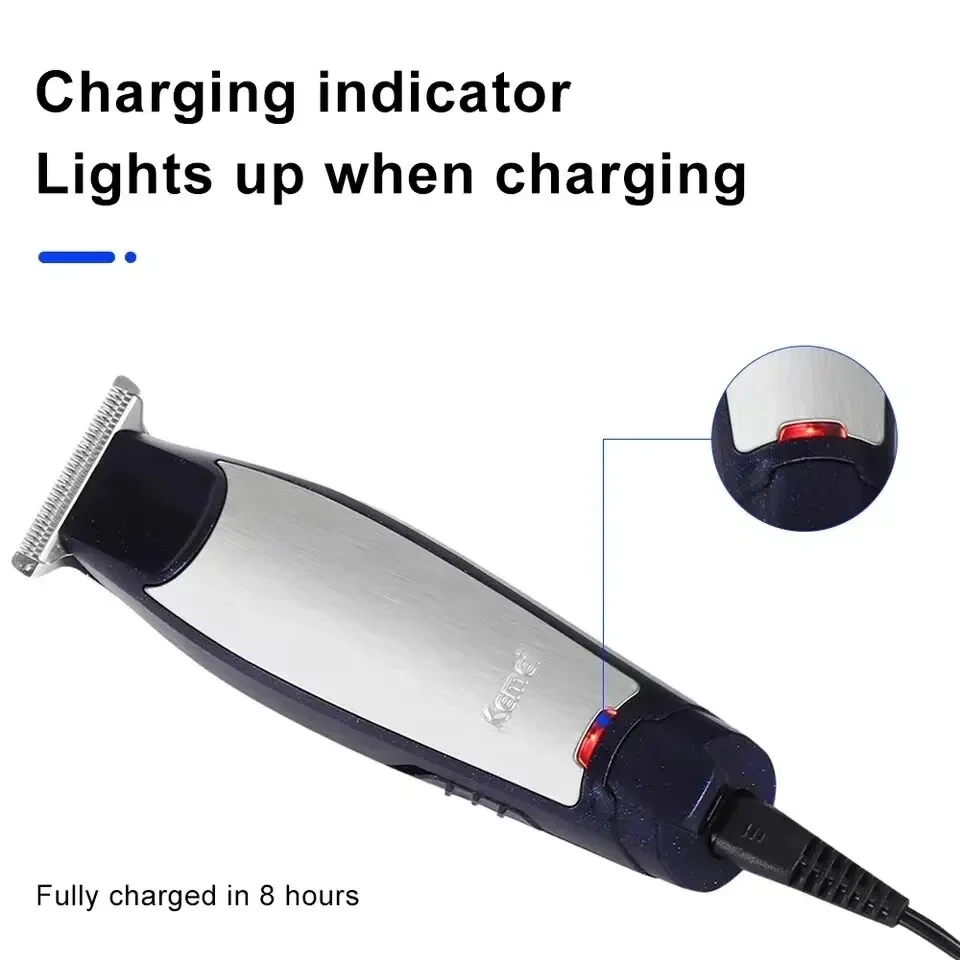 KM-5021 Elektryczna maszynka do strzyżenia Profesjonalny zestaw do cięcia Kabel USB Akumulatorowa maszynka do strzyżenia włosów dla mężczyzn Hine_voghion.com