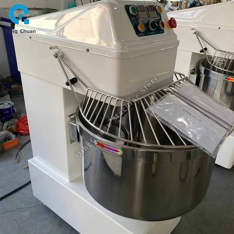 Flour-mixing Machine Commercial Fully Automatic Large Capacity Output Stainless Steel Mixed Noodles Kneading Machine