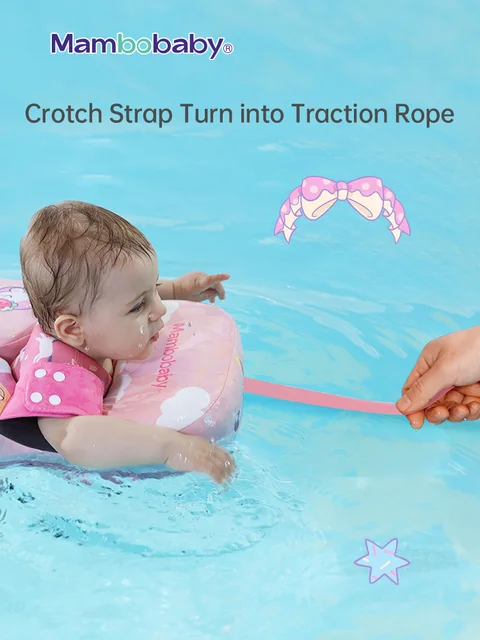 mambobaby Baby float With Crotch Strap Waist Infant swimming Circle non-inflatable pool accessories 1 2 3 years water game toys 4