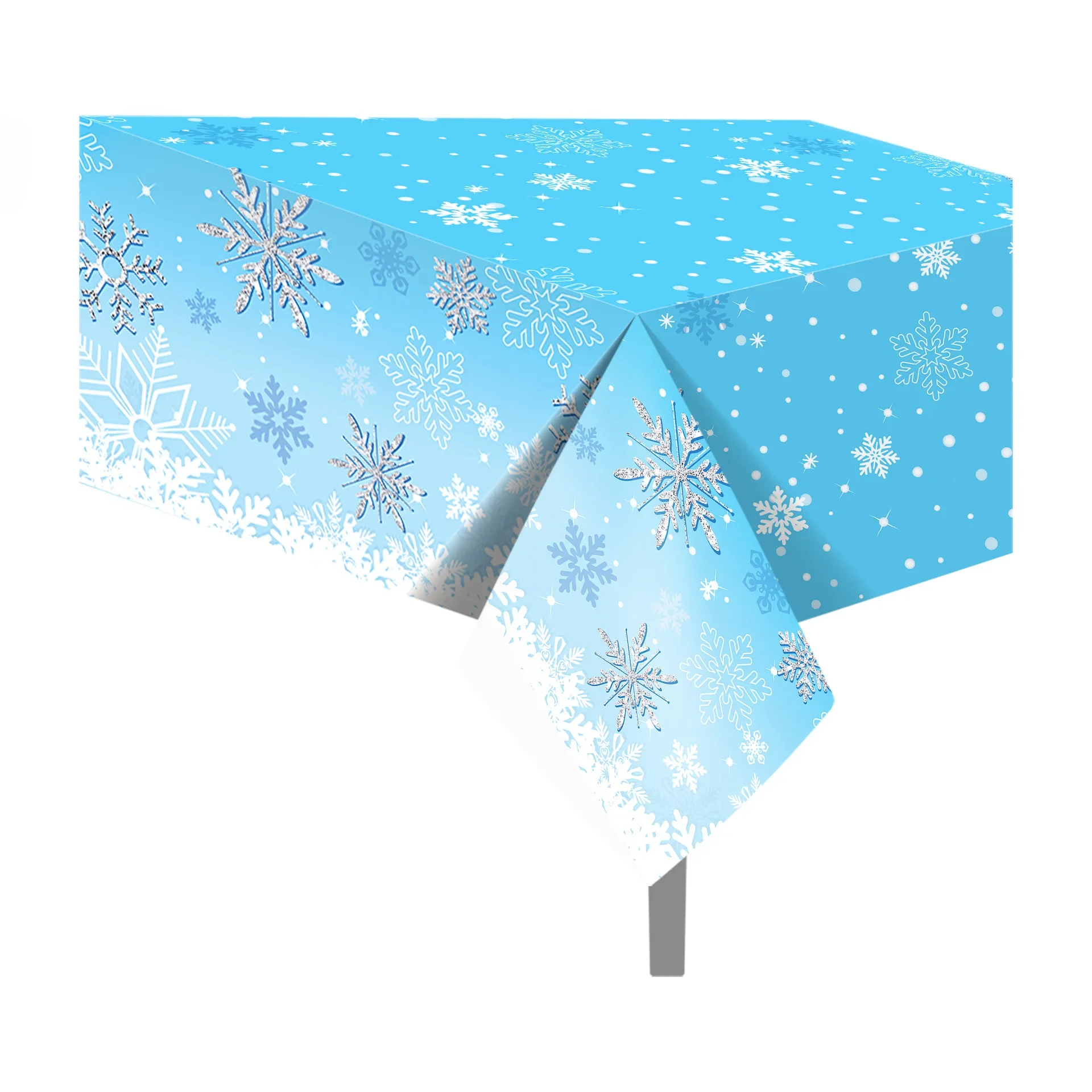 8 Guests Summer Birthday Tableware Snowflake Plate Kids Favor Pool Birthday Party Supplies Snow Ice Freeze Theme Parti Decor