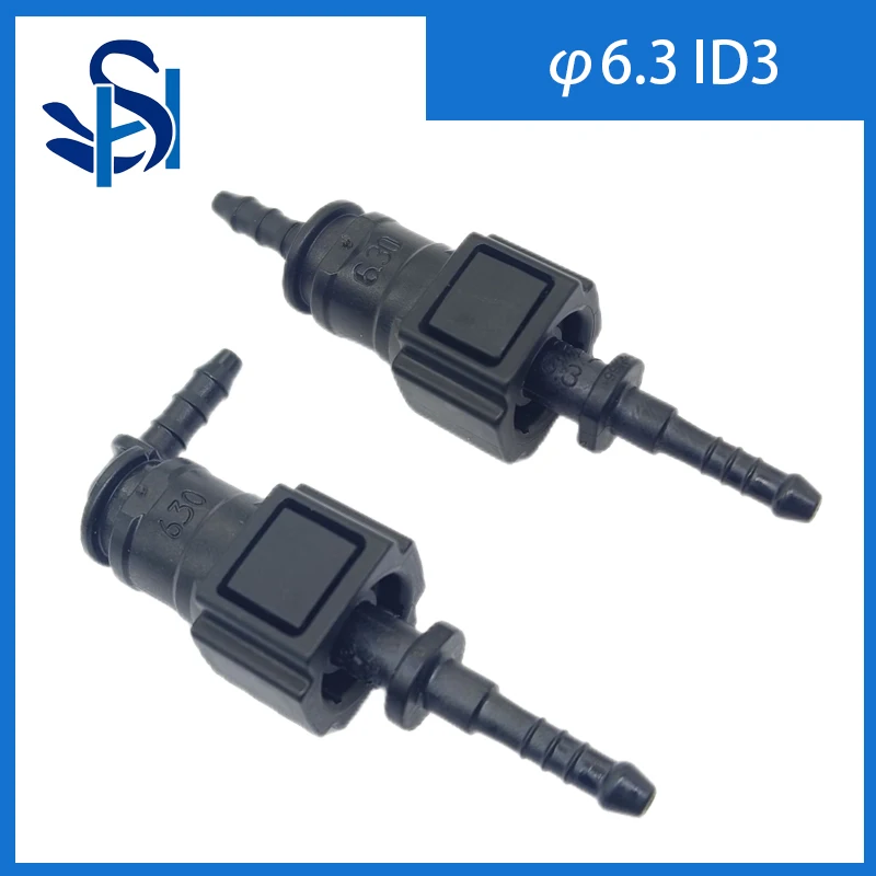 Auto Car Fuel Line Hose Coupler Quick Release Connector Carburetor Part 6.3 ID3 Set