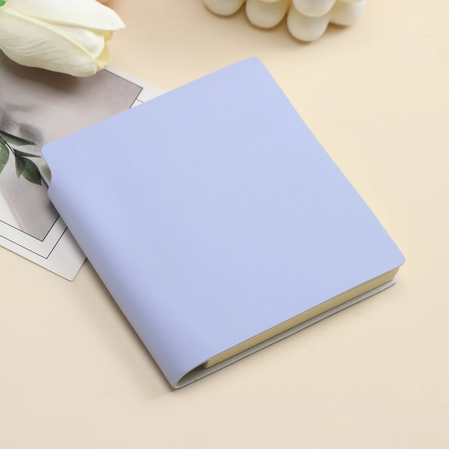 Set of 3 PU Leather Mini Pocket Journals – 196-Page Blank Notepads with Pen Holder