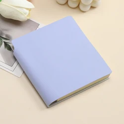 Set of 3 PU Leather Mini Pocket Journals - 196 - Page Blank Notepads with Pen Holder - A5 (Light Purple)
