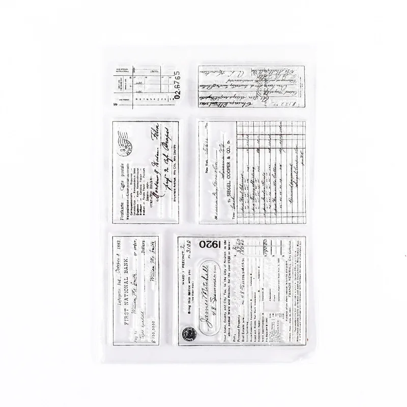 15 Style Retro Sentiment Transparent Clear Silicone Stamp DIY Scrapbooking Embossing Decoration Album Card Rubber Stamp 11x16cm 