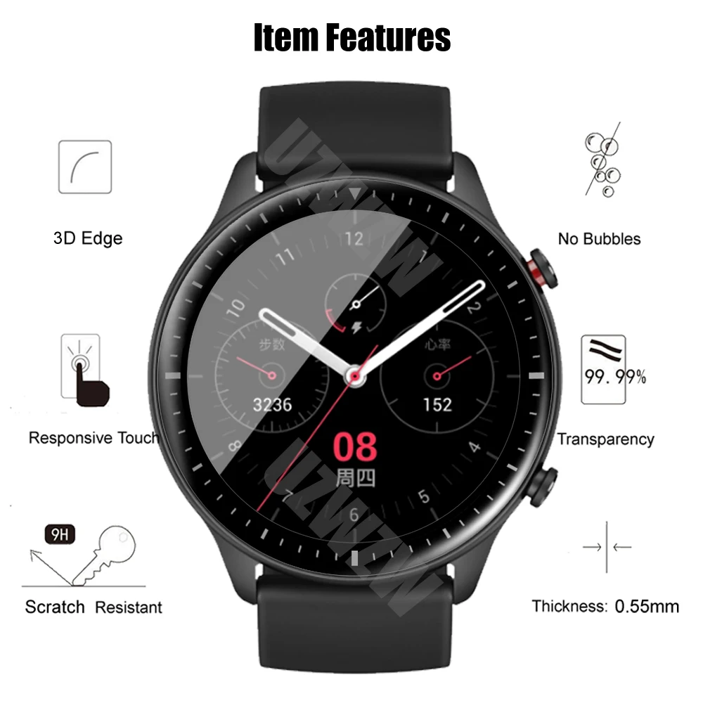 Amazfit GTR 2 Ʈ ġ Ǯ Ŀ Ʈ ȣ ʸ Ŀ ( ƴ)  ȭ ȣ (3pcs)
