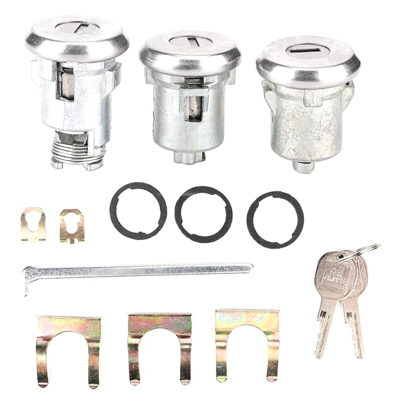 

Door Trunk Key, Premium Cutlass Lock Set Door Trunk Key Kit 654394765282 Replacement Fits For Chevelle