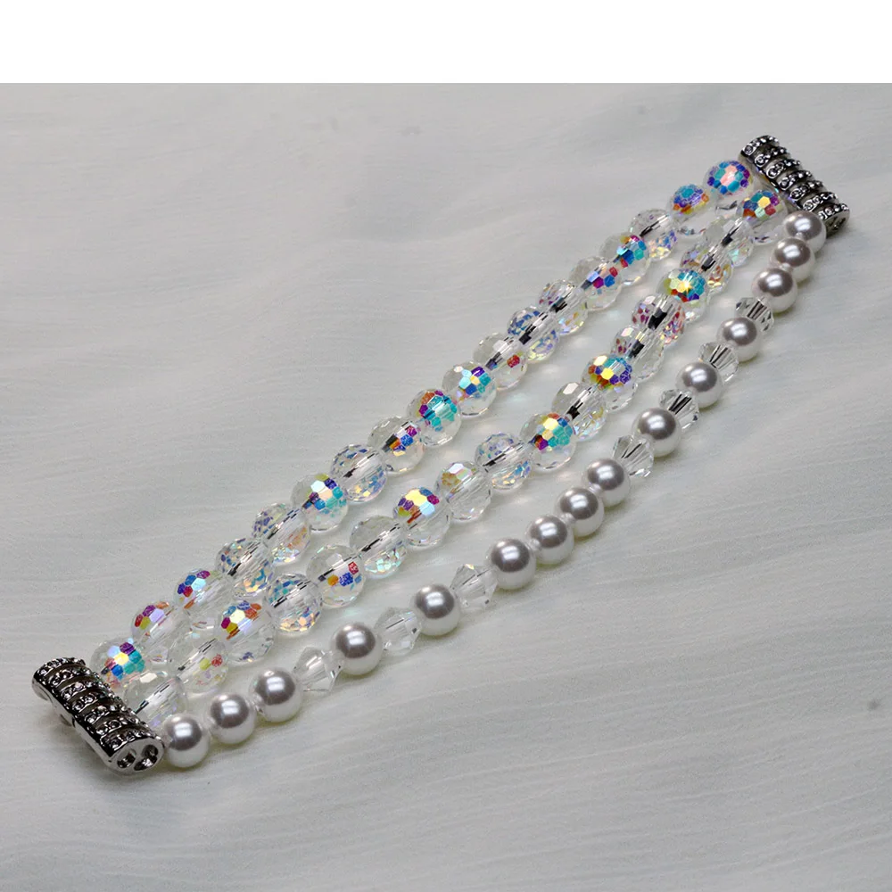 Elegant Beaded Bracelet for Smartwatch - Luxury Jewelry Band for Women
