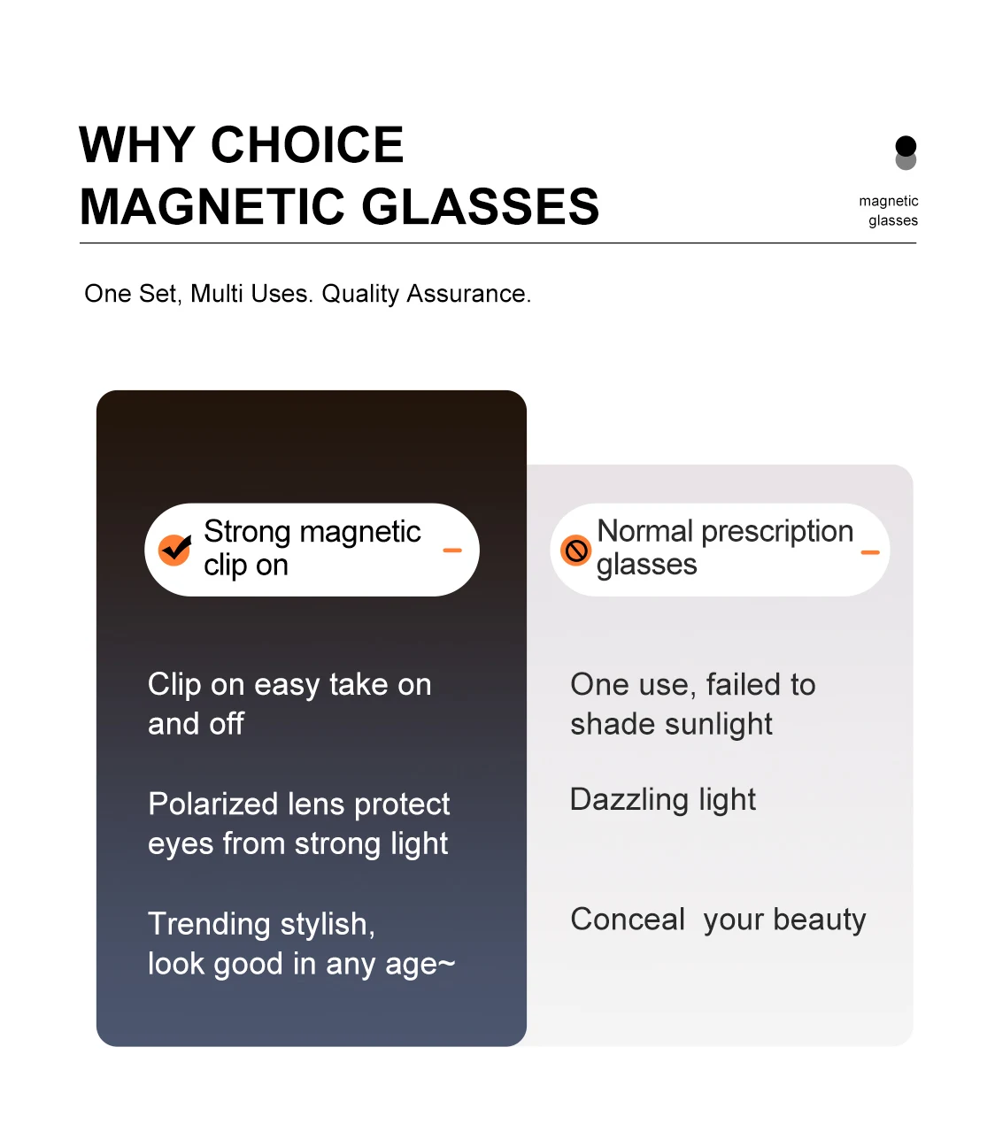 Classic Magnetic Sunglasses And Optical Glasses Combo Frame_voghion.com