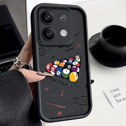 Billiards Printed Soft TPU Phone Case for POCO C65 4G (A667 Black)