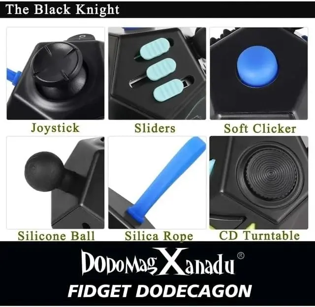 Fidget Dodecagon &ndash;12 Side Fidget Toy Cube Relieves Stress and Anxiety Anti Depression Cube for Children and Adults