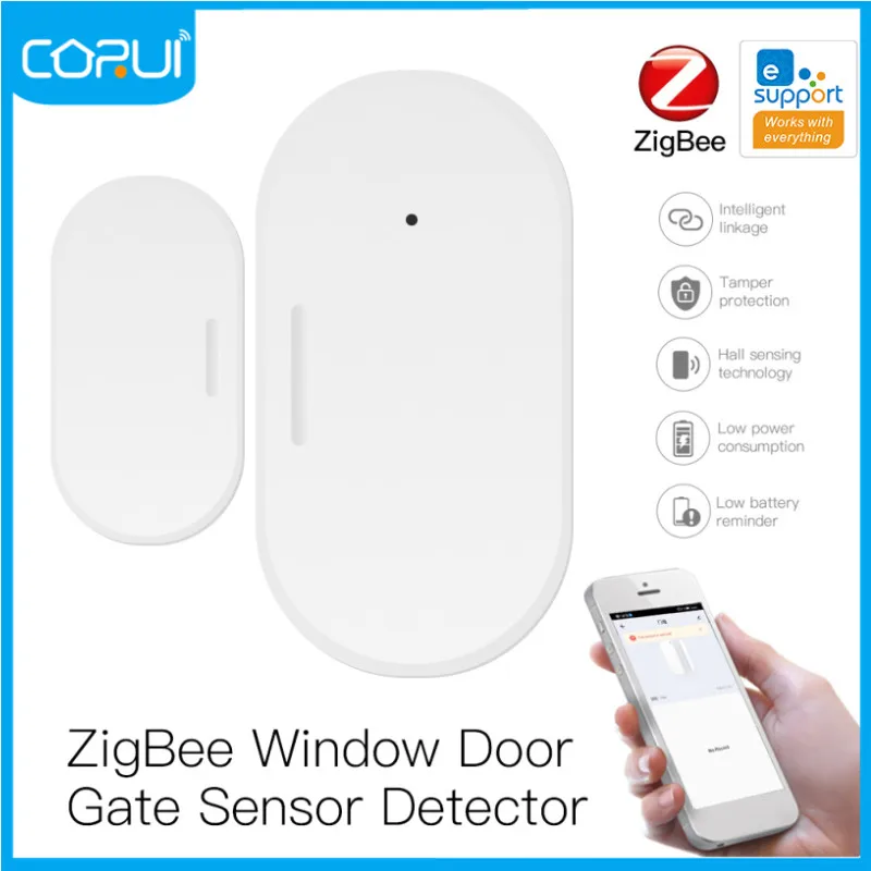 

Corui ZigBee Doors And Windows Sensors EWelink Smart Home Gate Sensor Detector Smart Life Security Sensor Device Alarm System