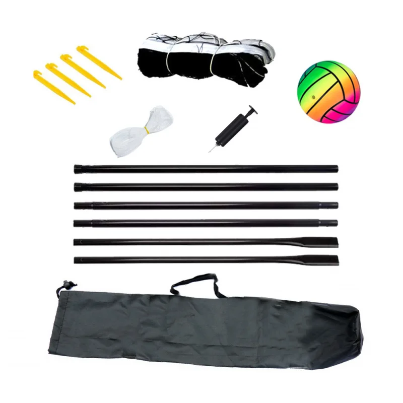 New Hot Selling Beach Volleyball Net Rack Suit Outdoor Portable Badminton Football Net Rack Board Game Set