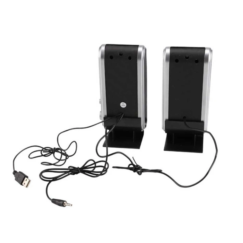 USB Computer Speakers Portable Speaker Stereo 3.5Mm With Ear Jack For Desktop PC Laptop 2 Pcs computer speakers