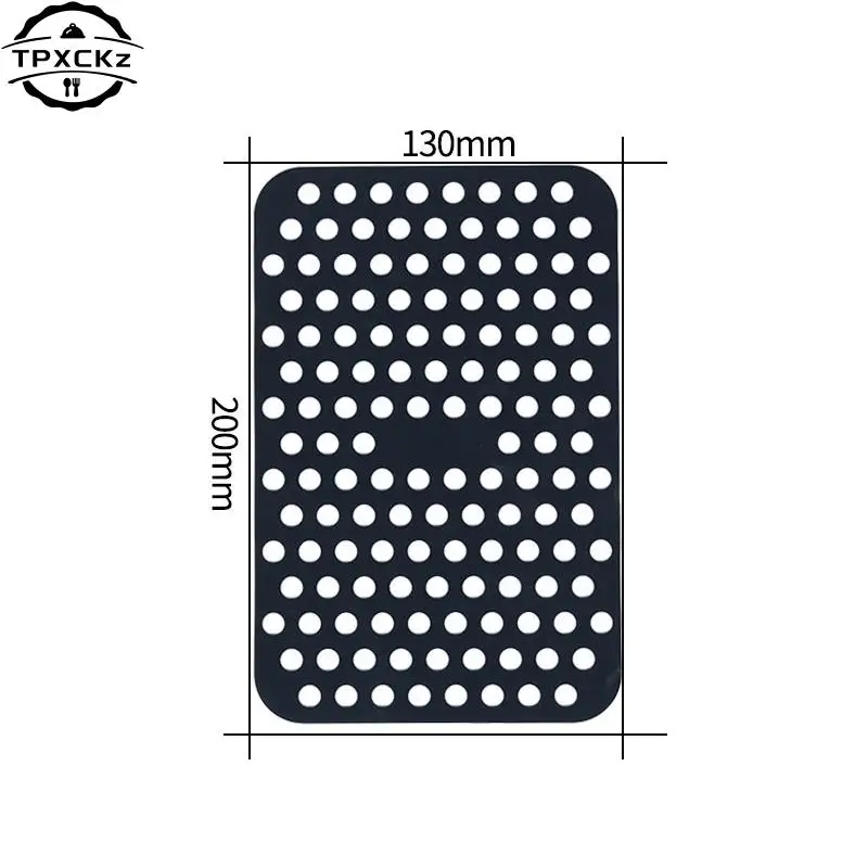 Silicone Air Fryer Liner Mat Steamer Pad Baking Inner Liner Cooking Mat For Kitchen Accessories Round Square