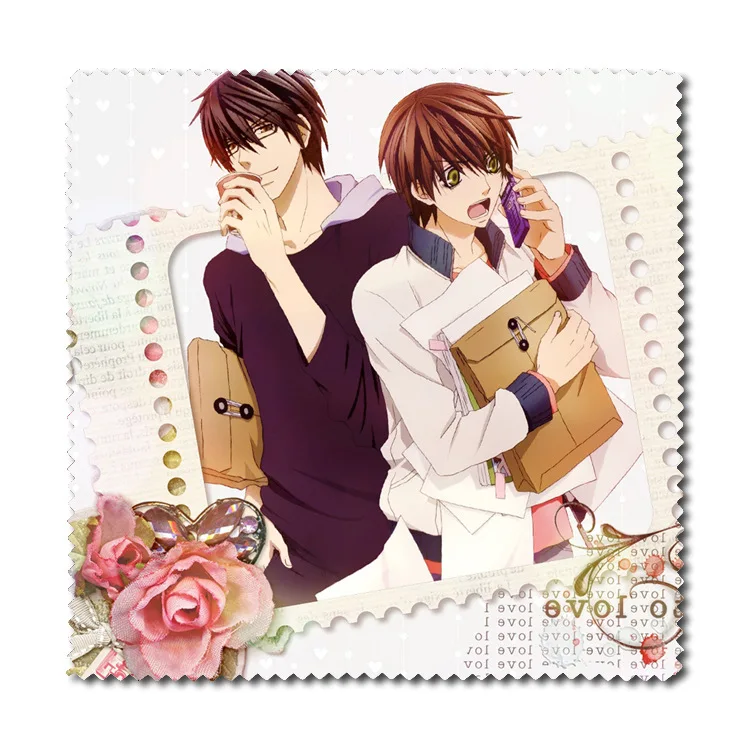 1pc Anime Sekai-ichi Hatsukoi Onodera Ritsu Takano Masamune Flannel Glasses Clean Cloth