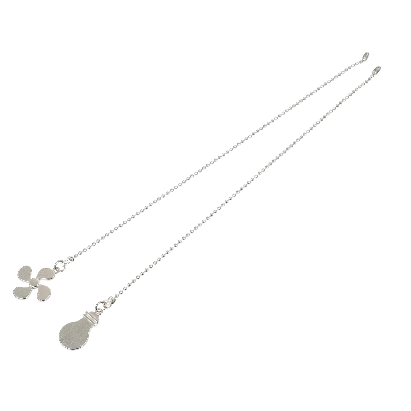 2 Pcs Fan Light Pendant Pull Chain Extension Ceiling Ball Hanging Switch Pulls Beaded for Chandelier The