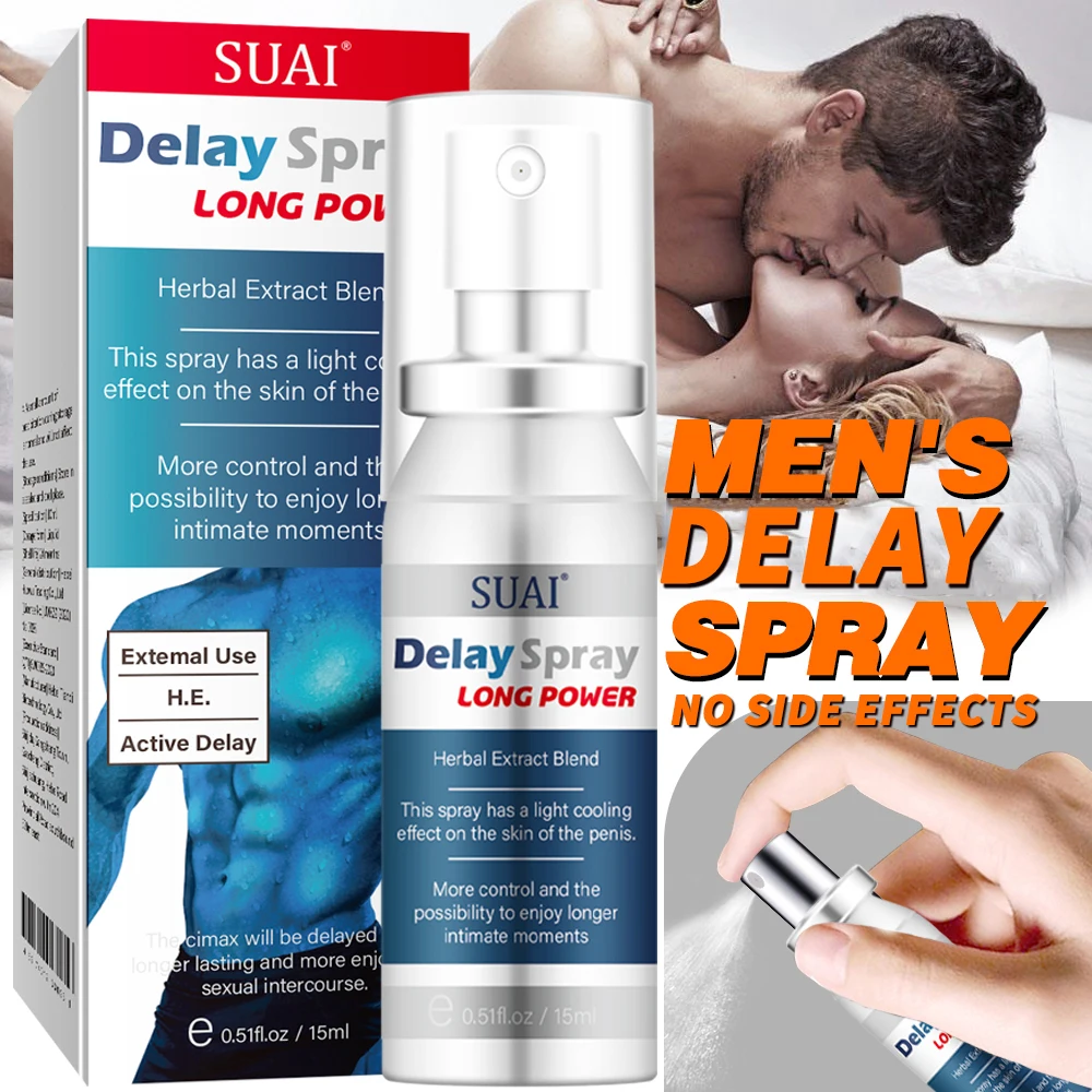 Spray retardante del sexo para hombres, crema grande de 60 minutos de