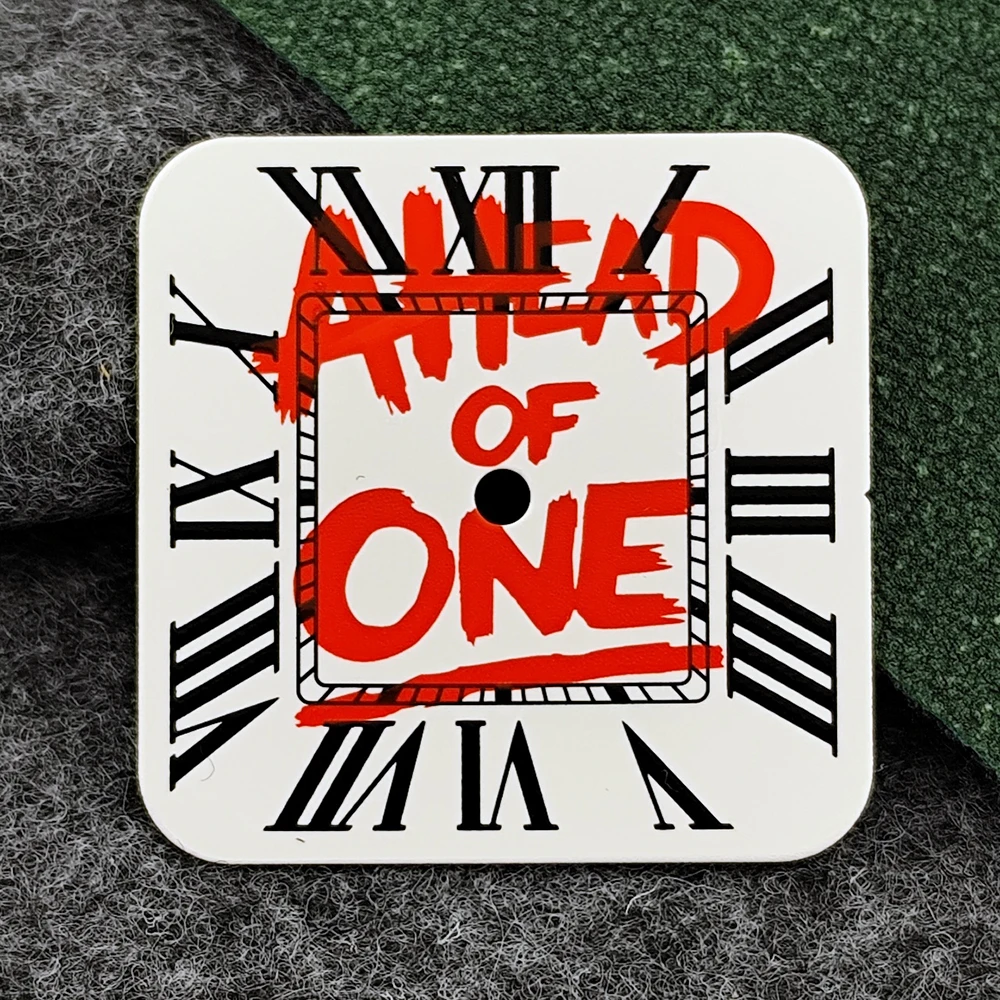 Square Dial 'Time is Money' Customized Watch Face for Premium Watch Accessories