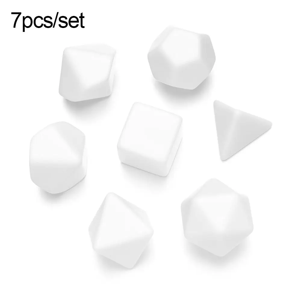 

D4 D6 D8 D10 D12 D20 Multi-Sided Acrylic Entertainment Tool Gaming Drinking Dice Game Accessory Dices Set Blank Dice