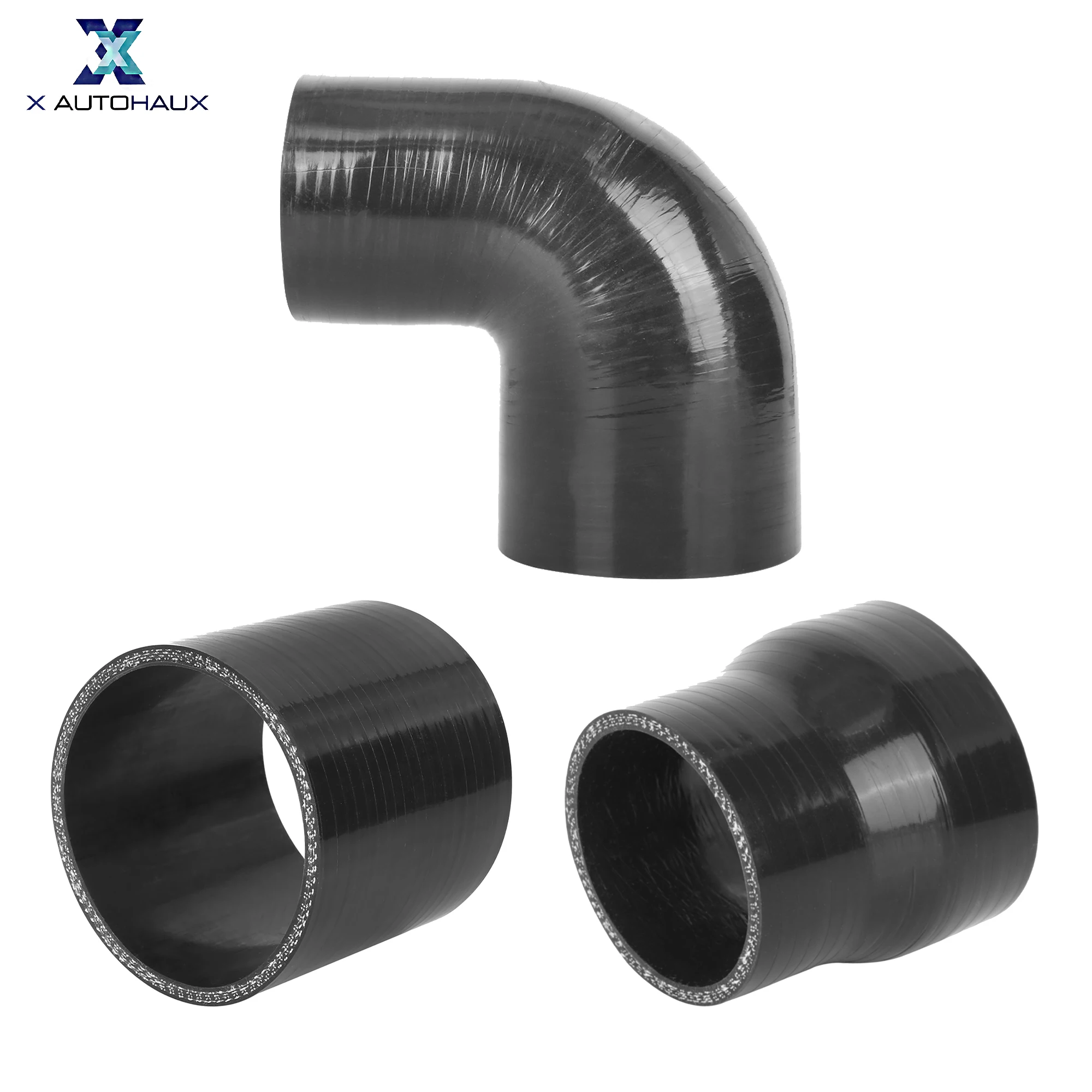 

X Autohaux 3 '', 2,25''-3 '', 2,5''-3 ''ID автомобильная универсальная высокопроизводительная прямая 90-градусная стандартная интеркулер-трубка