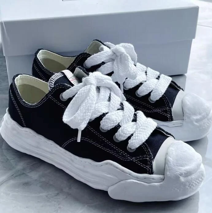 

2023 New MMY Sneakers Dissolution Thick Bottom Canvas Sneaker Mihara Shoes Women Board Shoes Yasuhiro Men's Casual Shoes