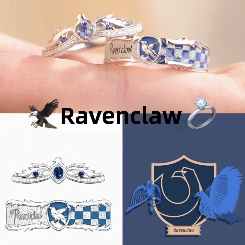  warts  Slytherin Ravenclaw Couple Rings Alloy Faion Jewelry Unbranded able Accories