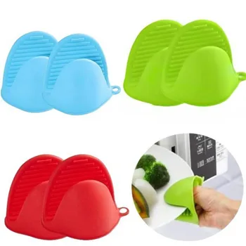 2Pcs Oven Mitts Silicone Heat Resistant Pinch Mitts Cooking Pinch Grips Pot Holder and Potholder Anti-scalding Shark Hand Clip