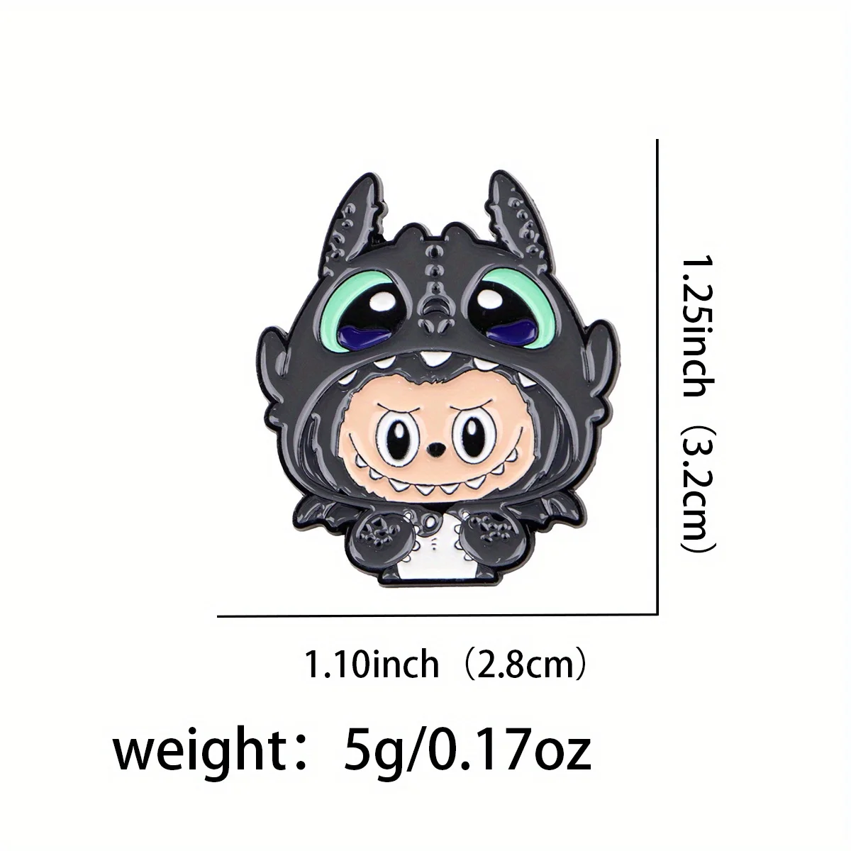 Cartoon enamel pin brooch Unique design Well-made badge Suitable for backpacks and clothes Cute monster birthday gift for girls