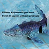 2.4G Simulation RC Crocodile Swinging Dragon High Speed Remote Control Mosasaurus Water Toys Kids Toys Boys Outdoor Game Gifts 3