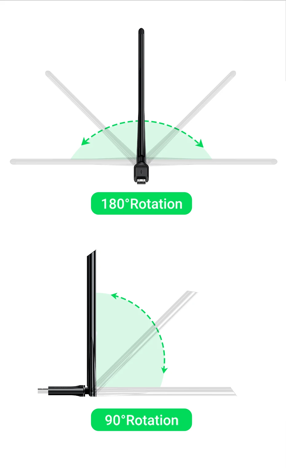 2.4g antena wifi usb para computador windows
